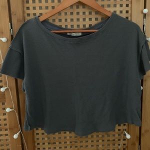 free people cropped tee